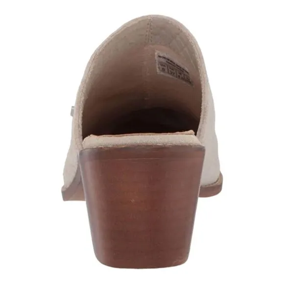 New! Musse And Cloud Women's Helen Textured Block Heel Mule Shoes Ice Size 6 NWT
