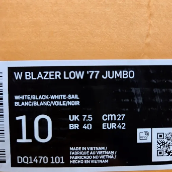 New Nike Blazer Low '77 Jumbo Women's Shoes Size 10