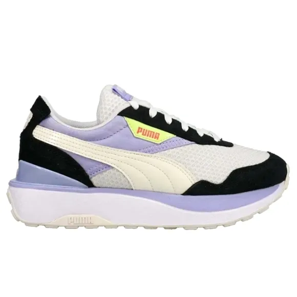 NEW Puma Cruise Rider Peony Lace Up Youth Girls Sneakers 6.5 Women's 8