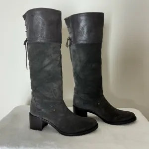 New! Retail $225 Vero Cuoio Suede Leather Knee High/Over Knee Boots Size 9.5M