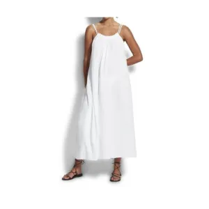 NEW SEAFOLLY soleil double cloth dress in white