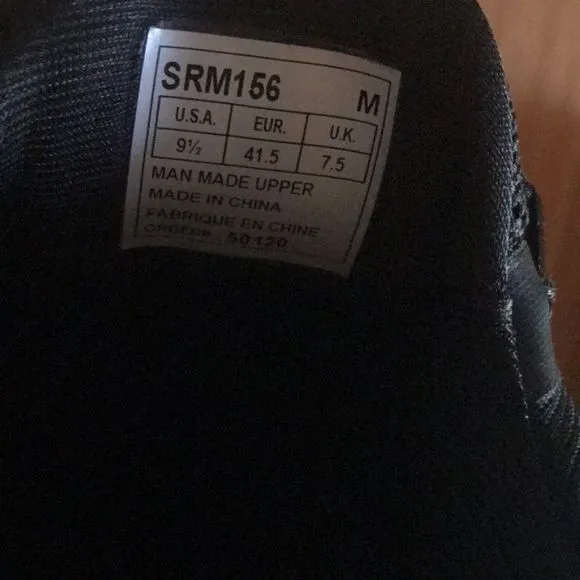 NEW SR Max SRM156 Women’s Size 9.5 Slip Resistant Black Bungee Lace Slip-On