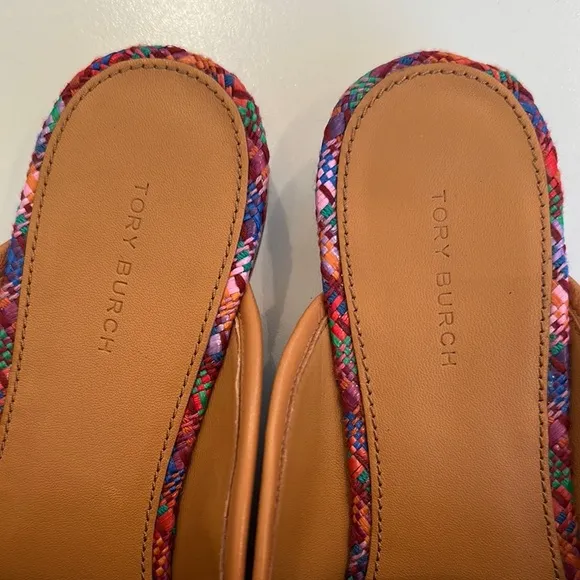 New Tory Burch Multicolor Plaid Women's Loafers. Size 8.5. Dust bag included.