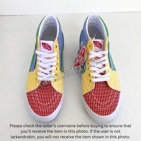 NEW Vans SK8-Mid Pride Sneaker Skateboarding Shoes LGBTQ  Women's 10.5 / Men's 9