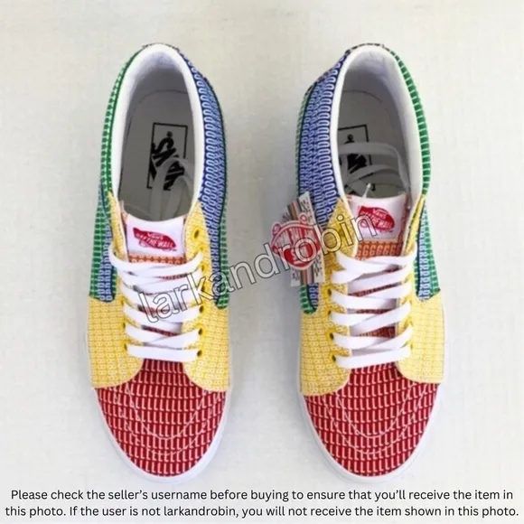 NEW Vans SK8-Mid Pride Sneaker Skateboarding Shoes LGBTQ  Women's 10.5 / Men's 9