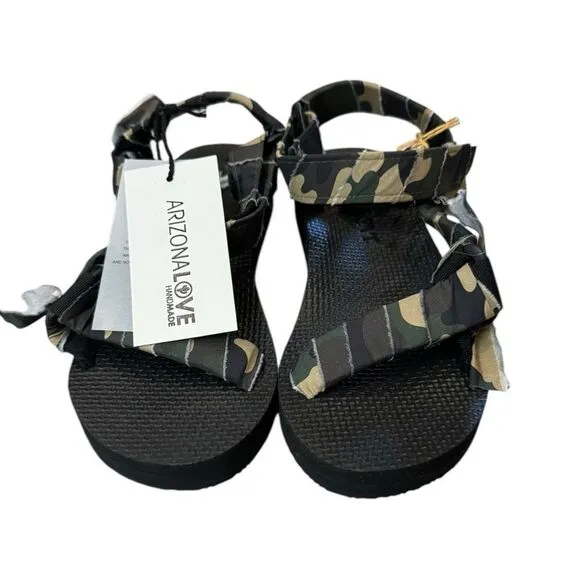 NEW Arizona Love Camo Print Trekky Women's Sandals 36