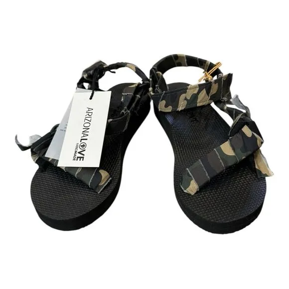 NEW Arizona Love Camo Print Trekky Women's Sandals 36