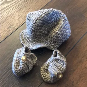 Newsboy Newborn Crochet Accessories