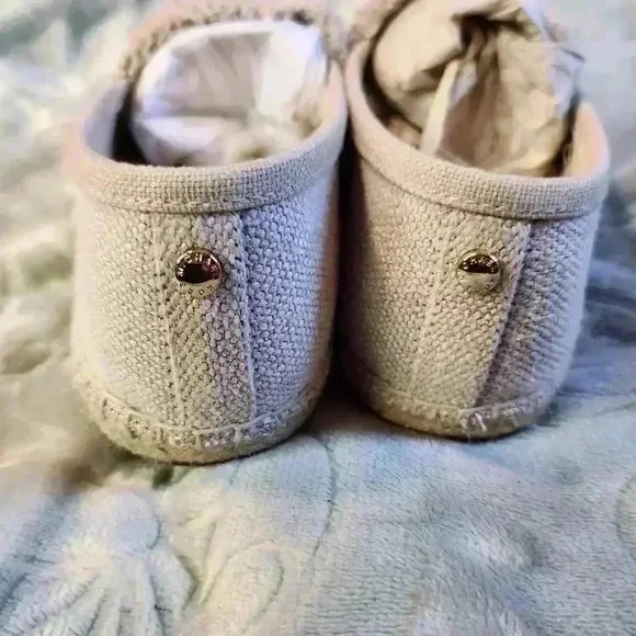 NIB Michael Kors Womens Tibby Canvas Espadrille Flats Slip-On Shoes Size 9