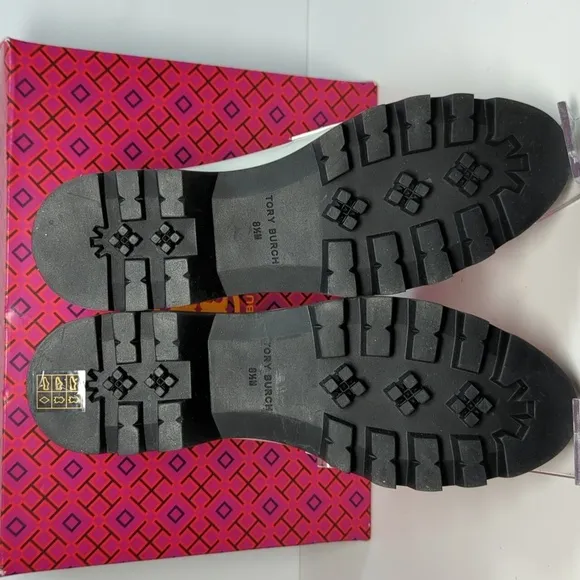 NIB Tory Burch Mini Everly Chunky platform loafer shoes womans 8.5