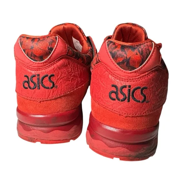 Nice ASICS Lyte V 5 Red Streetwear Running Shoes Men’s 10 H504K MINTY