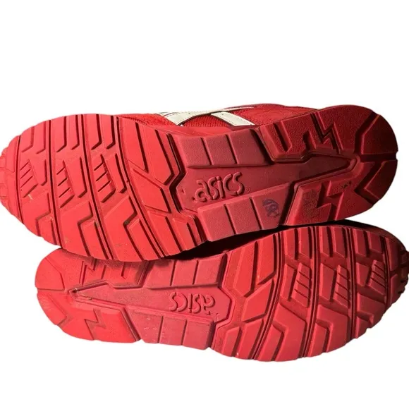 Nice ASICS Lyte V 5 Red Streetwear Running Shoes Men’s 10 H504K MINTY