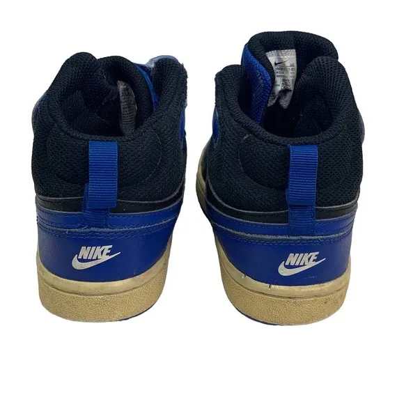 Nike 2020 Kids Boys Size 13.5 Faux Leather Upper High Top Tennis Athletic Shoes