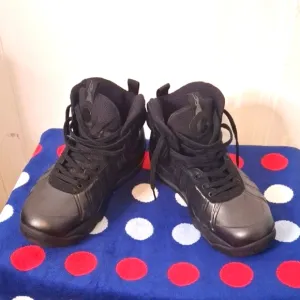 Nike Air Bakin Posite Triple Black Sneaker Boots 618056-001 Size 11 (RARE)
