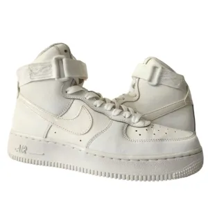 Nike Air Force 1 Kids White High-Top Sneakers Size 6 Big Boys Shoes