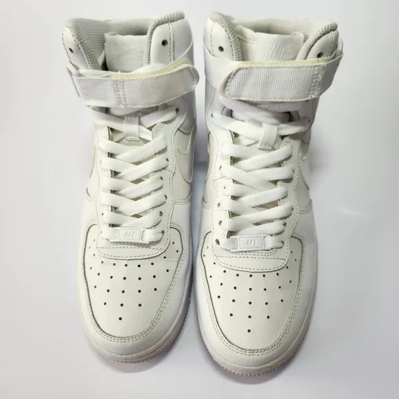 Nike Air Force 1 Kids White High-Top Sneakers Size 6 Big Boys Shoes
