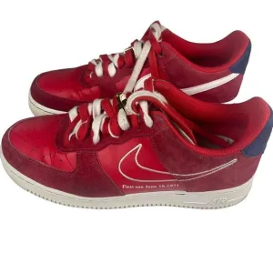 Nike Air Force 1 Low First Use University‎ Red sneakers size 8M. Limited Edition