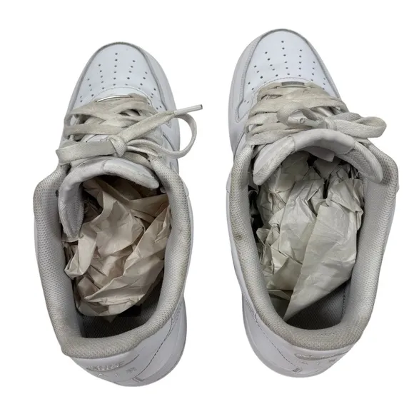 Nike Air Force 1 Mens 13 Low Top Lace Up Streetwear Sneakers Shoes White Casual