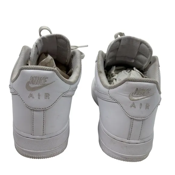Nike Air Force 1 Mens 13 Low Top Lace Up Streetwear Sneakers Shoes White Casual