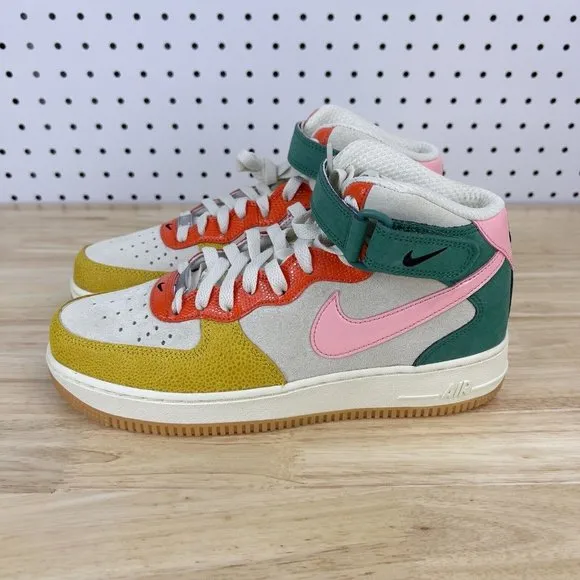 Nike Air Force 1 Mid Coconut Milk 2022 Gray Sneakers New Shoes Mens Size 12