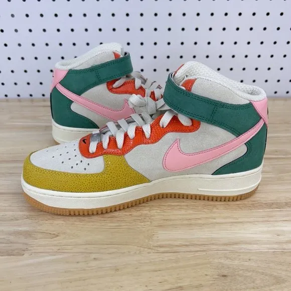 Nike Air Force 1 Mid Coconut Milk 2022 Gray Sneakers New Shoes Mens Size 12