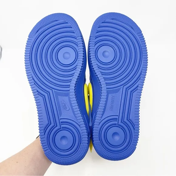 Nike Air Force 1 x AMBUSH Warriors Colorway Blue Yellow Sneakers US 6.5