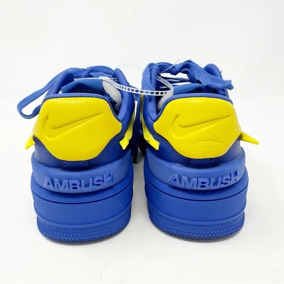 Nike Air Force 1 x AMBUSH Warriors Colorway Blue Yellow Sneakers US 6.5