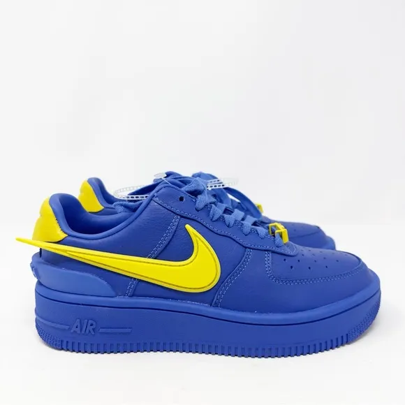 Nike Air Force 1 x AMBUSH Warriors Colorway Blue Yellow Sneakers US 6.5