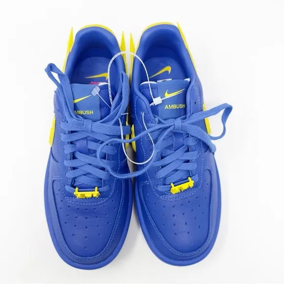 Nike Air Force 1 x AMBUSH Warriors Colorway Blue Yellow Sneakers US 6.5
