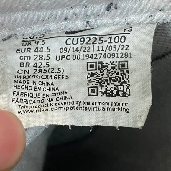Nike Air Force 1 x Supreme Low Sneakers Shoes Men's 10.5  Streetwear