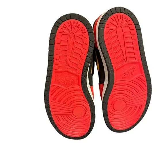 Nike Air Jordan 1 High Retro Basketball Sneakers Red Black Yellow Size‎ …