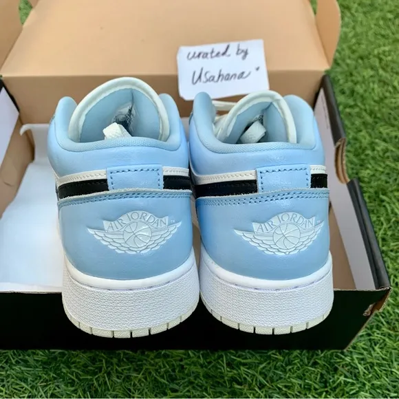 Nike Air Jordan 1 Low GS ice blue shoes