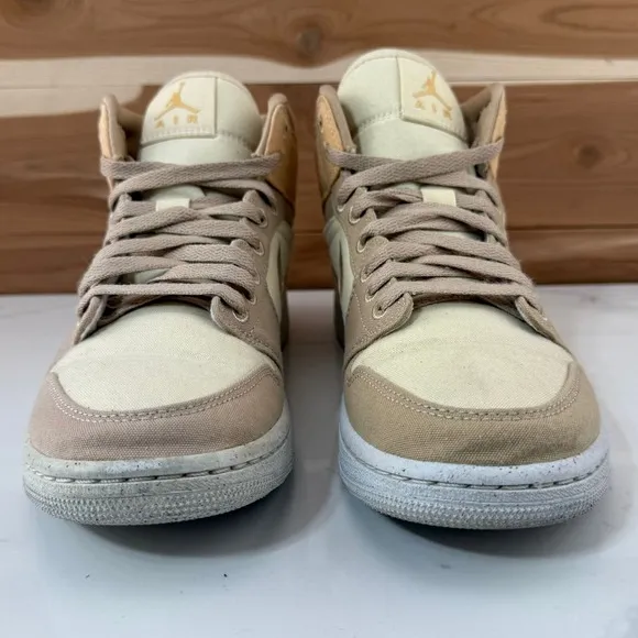 Nike Air Jordan 1 Mid SE Women's 8 DV0427-102 Celestial Gold Peach Shoes
