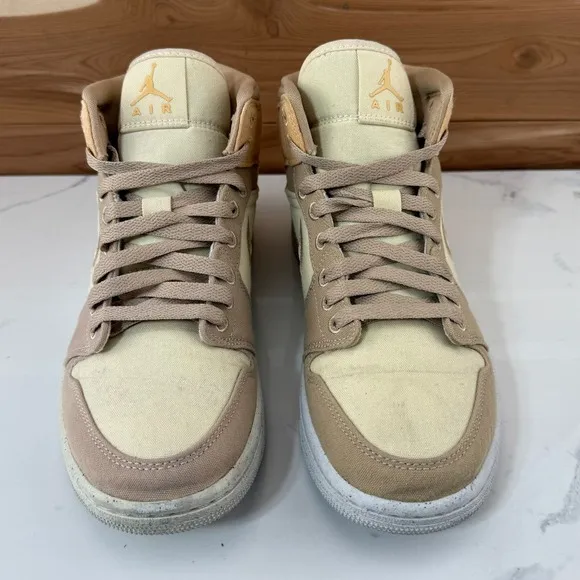 Nike Air Jordan 1 Mid SE Women's 8 DV0427-102 Celestial Gold Peach Shoes