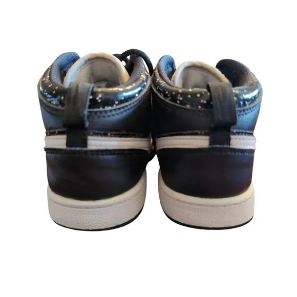 Nike Air Jordan 1 SE black sparkle girls streetwear sneakers