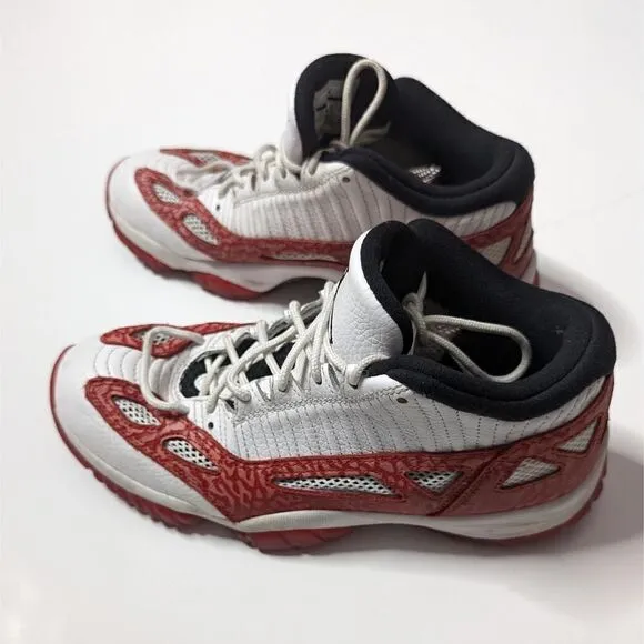 Nike Air Jordan 11 Low Basketball Shoes Red and White Size 7.5