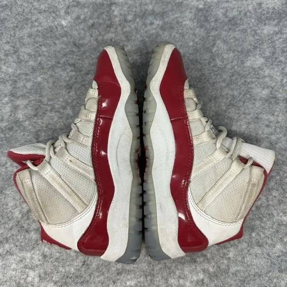 Nike Air Jordan 11 Retro GS Shoes Boys 1Y Cherry Red 378038-116 Sneakers Youth