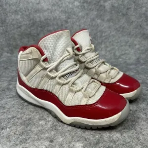 Nike Air Jordan 11 Retro GS Shoes Boys 1Y Cherry Red 378038-116 Sneakers Youth