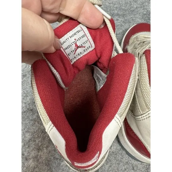 Nike Air Jordan 11 Retro GS Shoes Boys 1Y Cherry Red 378038-116 Sneakers Youth