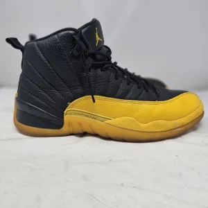 Nike Air Jordan 12 Retro 'University Gold' Shoes Men's Black 130690-070 SZ 9.5