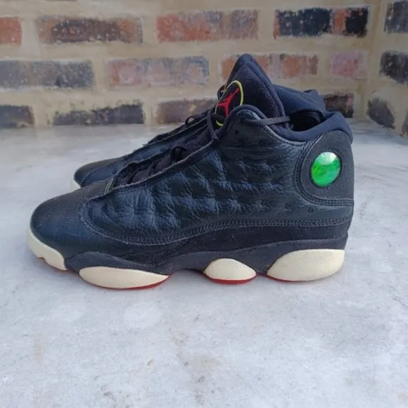 Nike Air Jordan 13 Playoff 2011 Black Leather Streetwear Sneakers Shoes
