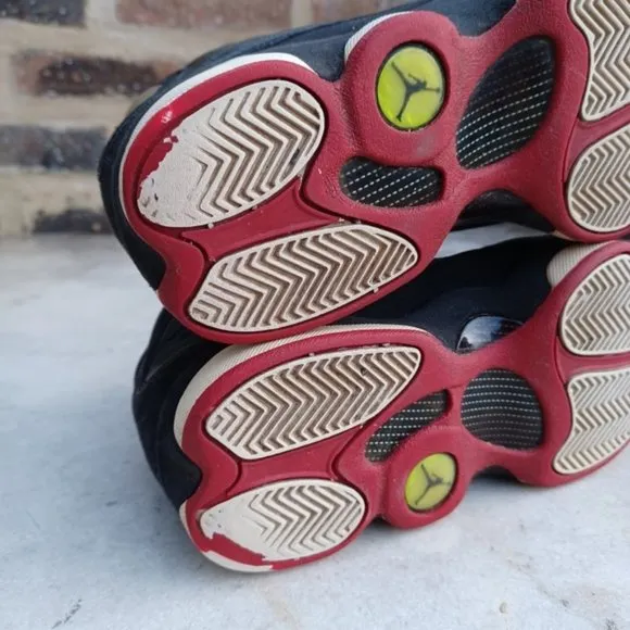 Nike Air Jordan 13 Playoff 2011 Black Leather Streetwear Sneakers Shoes