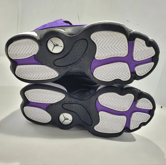 NIKE AIR JORDAN 13 RETRO GS TODDLER KIDS PURPLE VENOM SHOES SIZE 13C FD4649-501