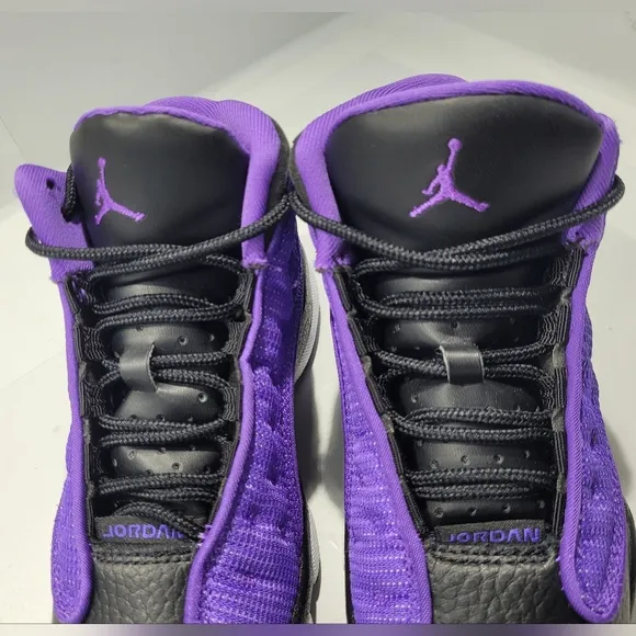 NIKE AIR JORDAN 13 RETRO GS TODDLER KIDS PURPLE VENOM SHOES SIZE 13C FD4649-501