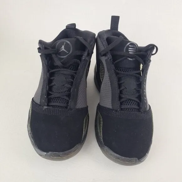 Nike Air Jordan 2010 Jumpman PS Leather LITTLE KIDS Black Sneakers Size 3 Y