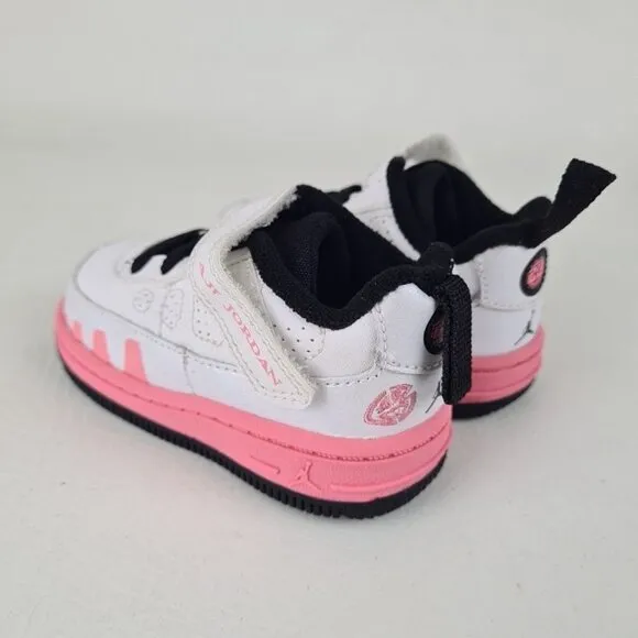 Nike Air Jordan 9 Fusion Toddler Girl Shoes White Leather SZ 4.5 C
