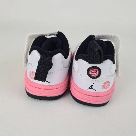 Nike Air Jordan 9 Fusion Toddler Girl Shoes White Leather SZ 4.5 C