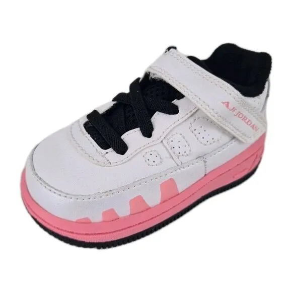 Nike Air Jordan 9 Fusion Toddler Girl Shoes White Leather SZ 4.5 C
