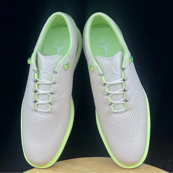 Nike Air Jordan ADG 4 Golf Shoes Bone White Volt Green Men’s Sz 13 (DM0103-003)