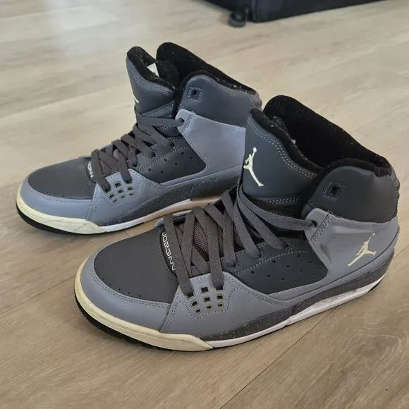 NIKE AIR JORDAN Basketball Shoes SC-1 Game Sports Athletic Hightop Men 9.5 Gray